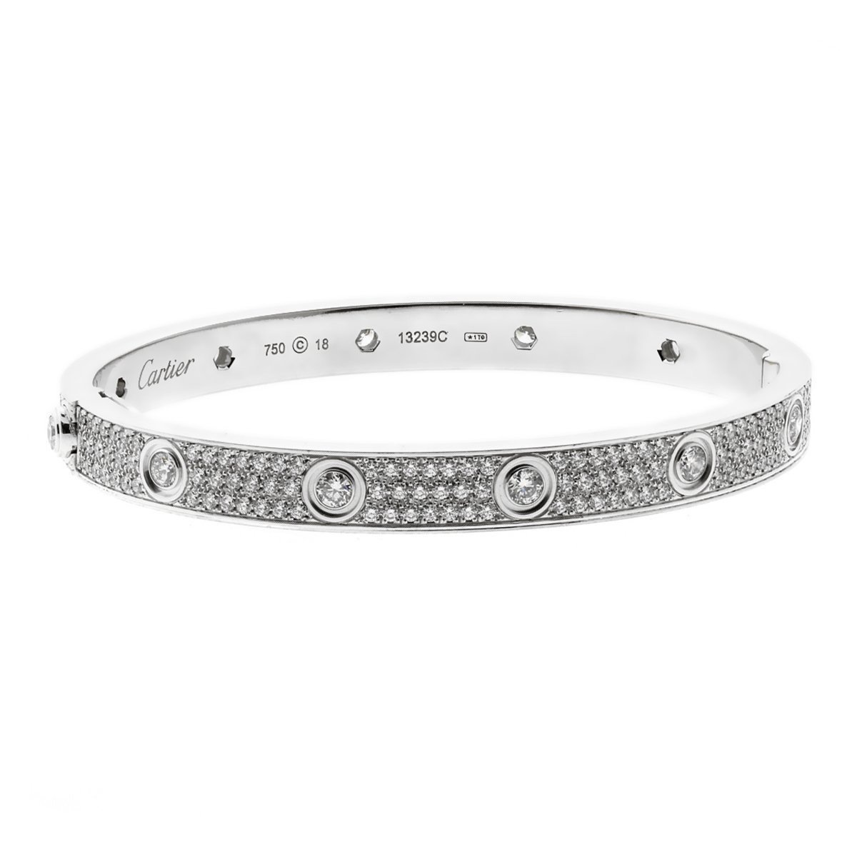 artier Love Pave Diamond White Gol