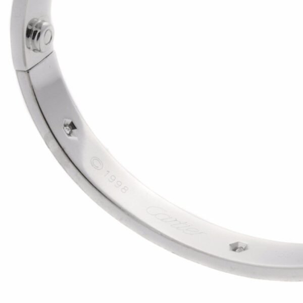 Cartier Love White Gold Diamond Bangle Bracelet - Image 3