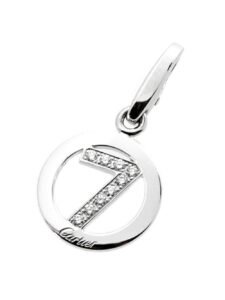 Cartier Lucky 7 Diamond Gold Charm