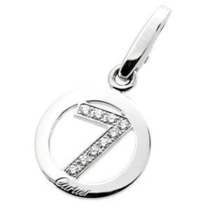 Cartier Lucky 7 Diamond Gold Charm