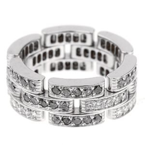 Cartier Maillon Limited Edition Panthere Diamond White Gold Ring