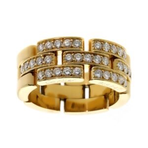 Cartier Maillon Panthere Diamond Gold Ring