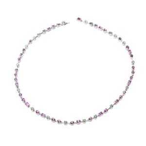 Cartier Meli Melo Diamond Pink Sapphire Necklace