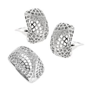 Cartier Nouvelle Vague Diamond 18k White Gold Suite