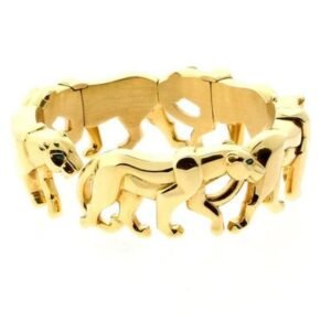 Cartier Panthere Cuff Gold Bangle