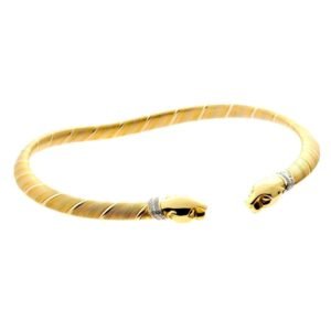 Cartier Panthere Diamond Gold Choker Necklace