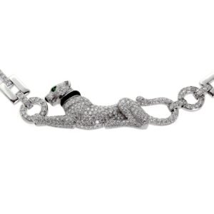 Cartier Panthere Diamond White Gold Necklace