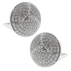 Cartier Pave Diamond White Gold Earrings