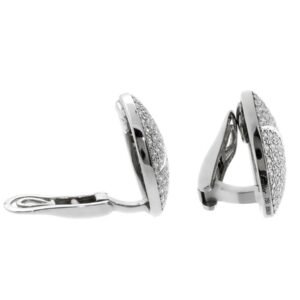 Cartier Pave Diamond White Gold Earrings