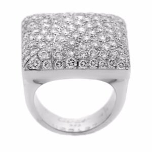 Cartier Pave Diamond White Gold Ring