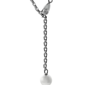 Cartier Pearl Diamond White Gold Necklace