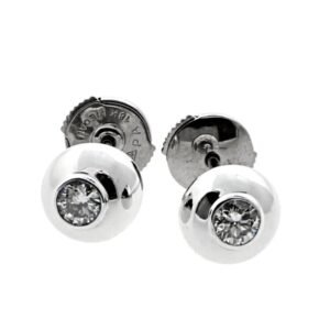 Cartier Perles de Diamants Diamond Stud Earrings in White Gold