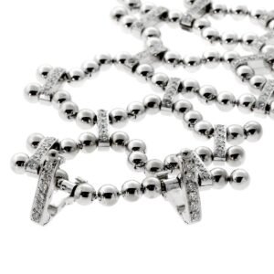 Cartier Perles de Diamants Diamond White Gold Bracelet