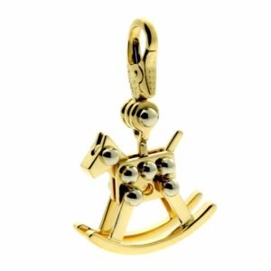 Cartier Rocking Horse Charm Gold Pendant