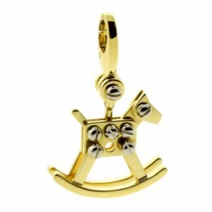 Cartier Rocking Horse Charm Gold Pendant