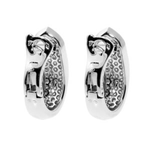 Cartier Ruban Diamond White Gold Earrings