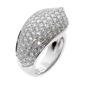 Cartier Ruban Diamond White Gold Ring