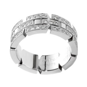 Cartier Tank Francaise Diamond White Gold Ring