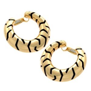 Cartier Tiger Stripe Gold Hoop Ena