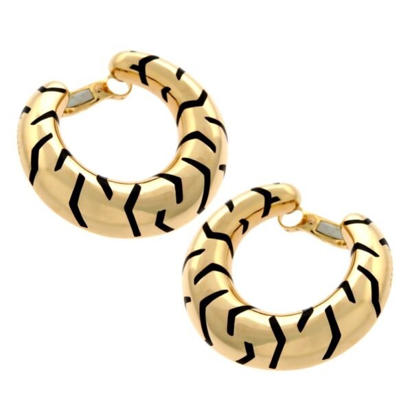 Cartier Tiger Stripe Gold Hoop Ena