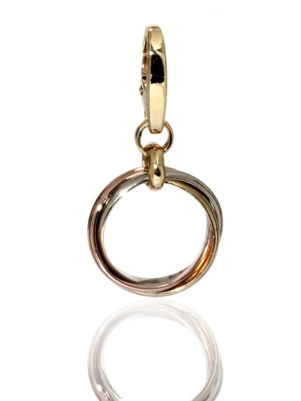 Cartier Trinity Charm Multitone Gold Pendant - Image 2