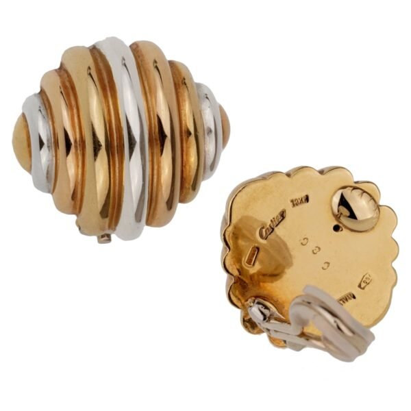 Cartier Trinity Clip On 18k Gold Earrings - Image 2