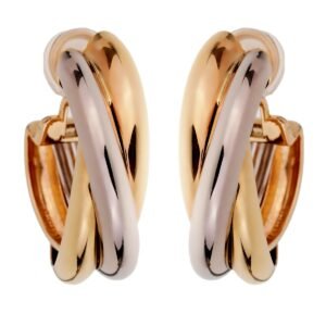 Cartier Trinity Extra Large Hoop Gold Earrings