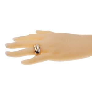 Cartier Trinity Vintage Tricolor Band Gold Ring