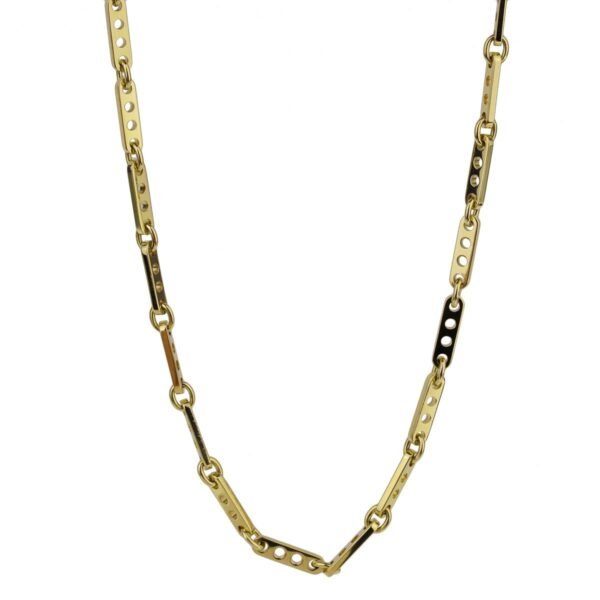 Cartier Vintage 18k Yellow Gold Bar Necklace - Image 2