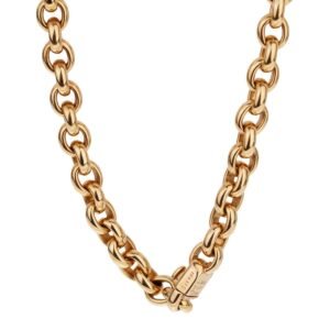 Cartier Vintage Cable Link Yellow Gold Necklace