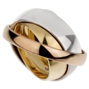 Cartier Vintage Trinity Tri Color Band Ring