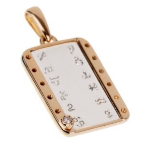 Cartier Zodiac Vintage Diamond Yellow Gold Pendant