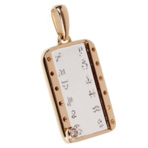 Cartier Zodiac Vintage Diamond Yellow Gold Pendant