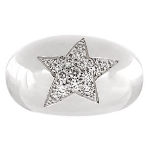 Chanel Bombe Comete White Gold Diamond Cocktail Ring