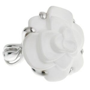 Chanel Camellia Large Agate White