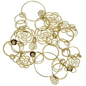 Chanel Camellia Sautoir Yellow Gold Necklace