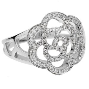 Chanel Camellia White Gold Diamond