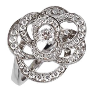 Buy Chanel Camellia White Gold Dia