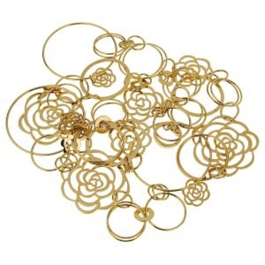 Chanel Camellia Yellow Gold Sautoir Necklace