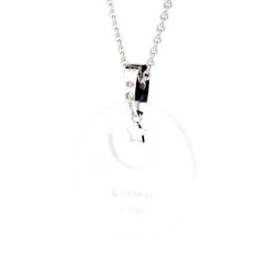 Chanel Comete Ceramic Diamond White Gold Necklace