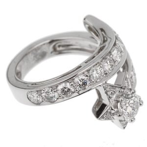 Chanel Comete Vintage White Gold Diamond Cocktail Ring