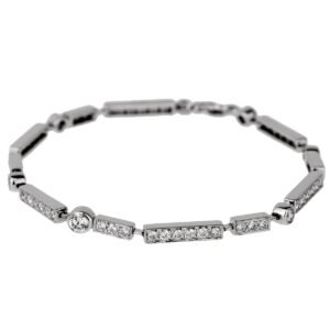 Chanel Diamond Tennis White Gold Bracelet