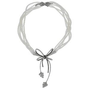 Chanel High Jewelry Diamond Pearl White Gold Necklace