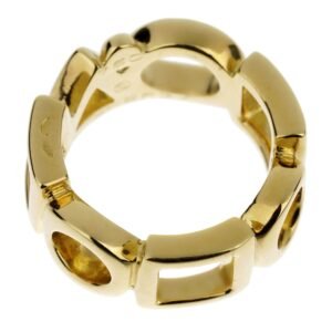 Chanel Shapes Yellow Gold Cocktail Ring Circa 1990s