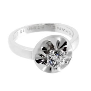 Chanel Vintage Flower Diamond Plat