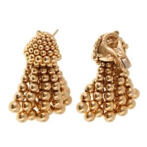 Chanel Vintage Gold Tassel Drop Ea