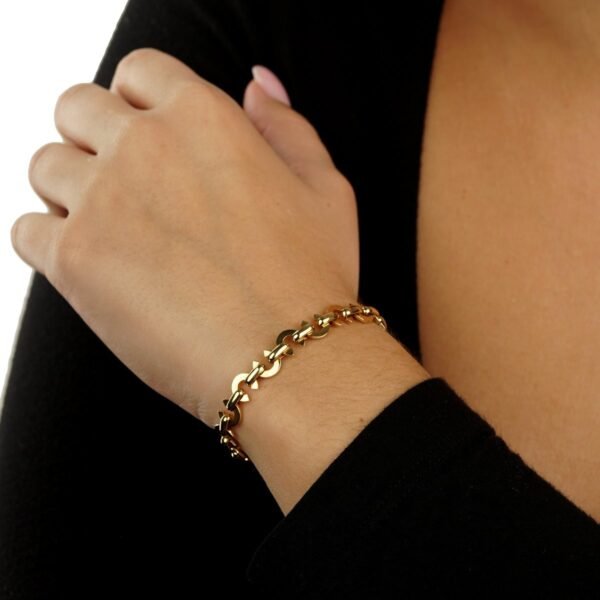 Chanel Yellow Gold C Charm Bracelet - Image 3