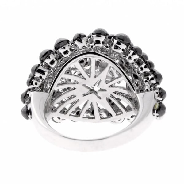 Charade Diamond Cocktail Star White Gold Ring - Image 3