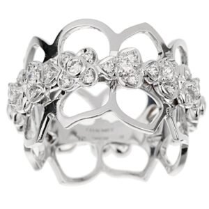 Chaumet Hortensia Diamond White Gold Eternity Cocktail Ring