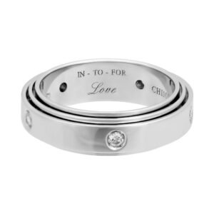 Chimento Diamond White Gold Band Ring